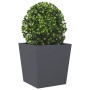 Jardinera de acero gris antracita 50x50x50 cm de , Maceteros y jardineras - Ref: Foro24-851070, Precio: 55,95 €, Descuento: %