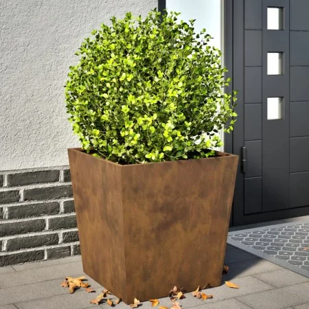 Jardineras 2 unidades acero oxidado 50x50x50 cm de , Maceteros y jardineras - Ref: Foro24-851079, Precio: 99,67 €, Descuento: %