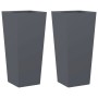 Jardineras hexagonales 2 uds acero antracita 35x35x75 cm de , Maceteros y jardineras - Ref: Foro24-851085, Precio: 102,87 €, ...