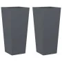 Jardineras hexagonales 2 uds acero antracita 35x35x75 cm de , Maceteros y jardineras - Ref: Foro24-851085, Precio: 118,01 €, ...