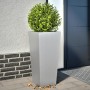 Jardineras 2 uds acero inoxidable 35x35x75 cm de , Maceteros y jardineras - Ref: Foro24-851091, Precio: 81,98 €, Descuento: %