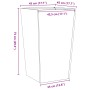 Jardinera de acero inoxidable 45x45x75 cm de , Maceteros y jardineras - Ref: Foro24-851102, Precio: 98,19 €, Descuento: %