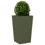 Jardinera de acero verde oliva 45x45x75 cm de , Maceteros y jardineras - Ref: Foro24-851100, Precio: 77,79 €, Descuento: %