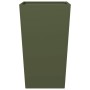 Jardinera de acero verde oliva 45x45x75 cm de , Maceteros y jardineras - Ref: Foro24-851100, Precio: 68,16 €, Descuento: %