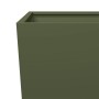 Jardinera de acero verde oliva 45x45x75 cm de , Maceteros y jardineras - Ref: Foro24-851100, Precio: 68,16 €, Descuento: %