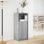 Aparador con LED madera de ingeniería gris Sonoma 42,5x34x100cm de , Aparadores - Ref: Foro24-852157, Precio: 60,37 €, Descue...