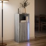 Aparador con LED madera de ingeniería gris Sonoma 42,5x34x100cm de , Aparadores - Ref: Foro24-852157, Precio: 60,37 €, Descue...