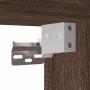 Mesita de noche de pared con luces LED roble marrón de , Mesitas de noche - Ref: Foro24-3307973, Precio: 55,02 €, Descuento: %
