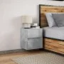 Mesita de noche de pared con luces LED gris hormigón by , Nightstands - Ref: Foro24-3307967, Price: 52,99 €, Discount: %