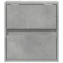 Mesita de noche de pared con luces LED gris hormigón by , Nightstands - Ref: Foro24-3307967, Price: 52,99 €, Discount: %