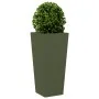 Jardineras 2 uds acero verde oliva 35x35x75 cm de , Maceteros y jardineras - Ref: Foro24-851087, Precio: 100,90 €, Descuento: %
