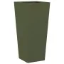 Jardineras 2 uds acero verde oliva 35x35x75 cm de , Maceteros y jardineras - Ref: Foro24-851087, Precio: 100,90 €, Descuento: %