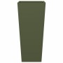 Jardineras 2 uds acero verde oliva 35x35x75 cm de , Maceteros y jardineras - Ref: Foro24-851087, Precio: 102,57 €, Descuento: %