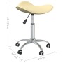 Taburete de belleza de cuero sintético crema de , Sillas de peluquería - Ref: Foro24-323687, Precio: 55,19 €, Descuento: %