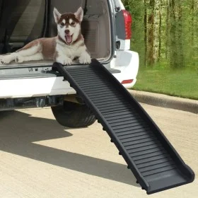 Rampa para perros plegable negra 155,5x40x15,5 cm de vidaXL, Escalones y rampas para mascotas - Ref: Foro24-170987, Precio: 6...
