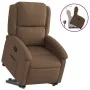 Sillón reclinable elevable de tela marrón de , Sillones - Ref: Foro24-3204168, Precio: 285,34 €, Descuento: %