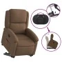 Sillón reclinable elevable de tela marrón de , Sillones - Ref: Foro24-3204168, Precio: 285,34 €, Descuento: %