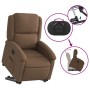 Sillón reclinable elevable de tela marrón de , Sillones - Ref: Foro24-3204168, Precio: 267,88 €, Descuento: %