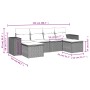 Set de sofás de jardín 6 pzas y cojines ratán sintético gris de , Conjuntos de jardín - Ref: Foro24-3222921, Precio: 373,77 €...