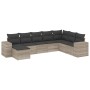 Set de sofás de jardín 8 pzas y cojines ratán sintético gris de , Conjuntos de jardín - Ref: Foro24-3222961, Precio: 552,72 €...