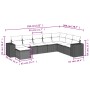 Set de sofás de jardín 8 pzas y cojines ratán sintético gris de , Conjuntos de jardín - Ref: Foro24-3222961, Precio: 552,72 €...