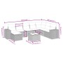 Set muebles jardín 9 pzas y cojines ratán sintético gris claro de , Conjuntos de jardín - Ref: Foro24-3264528, Precio: 612,57...