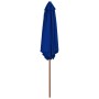Sombrilla de jardín con palo de madera azul 270 cm de vidaXL, Sombrillas - Ref: Foro24-313763, Precio: 69,66 €, Descuento: %