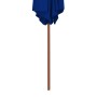 Sombrilla de jardín con palo de madera azul 270 cm de vidaXL, Sombrillas - Ref: Foro24-313763, Precio: 69,66 €, Descuento: %