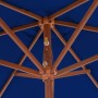 Sombrilla de jardín con palo de madera azul 270 cm de vidaXL, Sombrillas - Ref: Foro24-313763, Precio: 69,66 €, Descuento: %