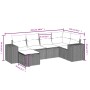 Set de sofás de jardín 6 pzas y cojines ratán sintético gris de , Conjuntos de jardín - Ref: Foro24-3264418, Precio: 420,63 €...
