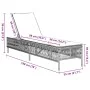 Liegestuhl mit synthetischem Rattan und grauem Kissen von , Liegen - Ref: Foro24-4002739, Preis: 143,24 €, Rabatt: %