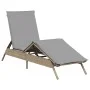 Sun loungers with cushions 2 units synthetic rattan beige by , Loungers - Ref: Foro24-3261581, Price: 281,68 €, Discount: %