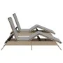 Sun loungers with cushions 2 units synthetic rattan beige by , Loungers - Ref: Foro24-3261581, Price: 281,68 €, Discount: %
