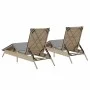 Sun loungers with cushions 2 units synthetic rattan beige by , Loungers - Ref: Foro24-3261581, Price: 281,68 €, Discount: %
