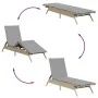 Sun loungers with cushions 2 units synthetic rattan beige by , Loungers - Ref: Foro24-3261581, Price: 281,68 €, Discount: %