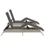 Liegestühle mit Kissen, 2 Stück, aus hellem grauem Kunststoff-Rattan. von , Liegen - Ref: Foro24-3261583, Preis: 281,37 €, Ra...
