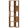 Estantería de esquina 5 niveles madera envejecida 50x50x179 cm de , Librerías y estanterías - Ref: Foro24-852589, Precio: 82,...