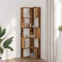 Estantería de esquina 5 niveles madera envejecida 50x50x179 cm de , Librerías y estanterías - Ref: Foro24-852589, Precio: 82,...