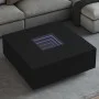 Mesa de centro con LED Infinity negra 100x100x40 cm de , Mesas de centro - Ref: Foro24-3284043, Precio: 230,13 €, Descuento: %