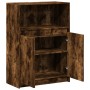 Aparador con LED madera ingeniería roble ahumado 72x34x100 cm de , Aparadores - Ref: Foro24-852163, Precio: 76,19 €, Descuent...