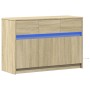 Mueble de TV LED madera de ingeniería roble Sonoma 91x34x61 cm de , Muebles TV - Ref: Foro24-852182, Precio: 97,61 €, Descuen...