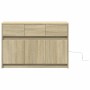 Mueble de TV LED madera de ingeniería roble Sonoma 91x34x61 cm de , Muebles TV - Ref: Foro24-852182, Precio: 97,61 €, Descuen...