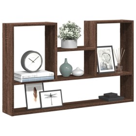 Estantería de pared madera ingeniería marrón roble 99x15x60 cm de , Estantes y estanterías - Ref: Foro24-853242, Precio: 45,8...