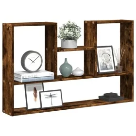 Estantería de pared madera ingeniería roble ahumado 99x15x60 cm de , Estantes y estanterías - Ref: Foro24-853240, Precio: 46,...