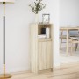 Aparador con LED madera de ingeniería roble Sonoma 38x34x100 cm de , Aparadores - Ref: Foro24-852168, Precio: 58,14 €, Descue...