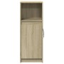 Aparador con LED madera de ingeniería roble Sonoma 38x34x100 cm de , Aparadores - Ref: Foro24-852168, Precio: 58,14 €, Descue...
