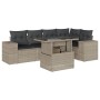 Set de sofás de jardín 6 pzas y cojines ratán sintético gris de , Conjuntos de jardín - Ref: Foro24-3269152, Precio: 473,57 €...