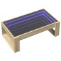 Mesa de centro con Infinity LED roble Sonoma 90x53x30 cm de , Mesas de centro - Ref: Foro24-847639, Precio: 99,95 €, Descuent...