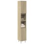 Armario de baño madera contrachapada roble Sonoma 30x30x190 cm de , Muebles de baño - Ref: Foro24-849668, Precio: 82,85 €, De...