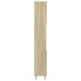 Armario de baño madera contrachapada roble Sonoma 30x30x190 cm de , Muebles de baño - Ref: Foro24-849668, Precio: 82,85 €, De...